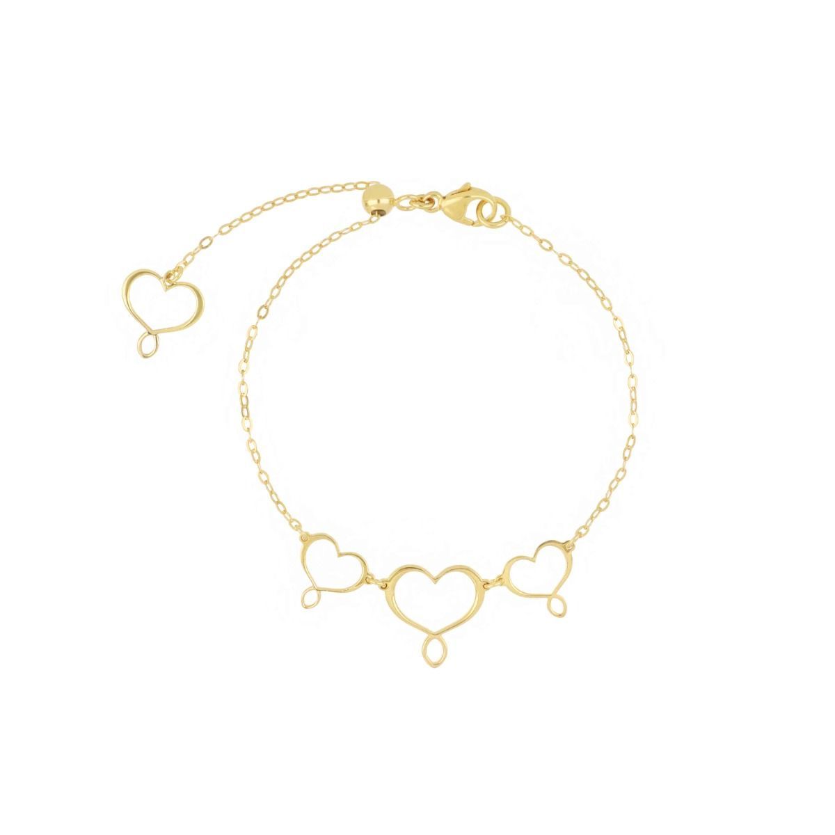 BRACCIALE MAMAN TRE CUORI
