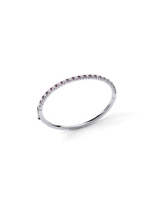 Bracciale tennis rigido bianco e rosso