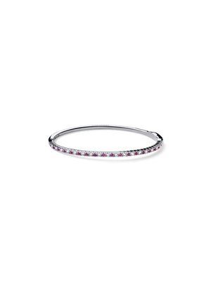 Bracciale tennis rigido bianco e rosso