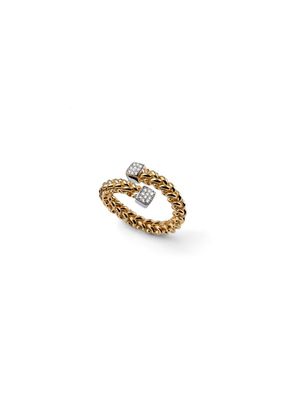 Anello Chicco contrarié bicolore