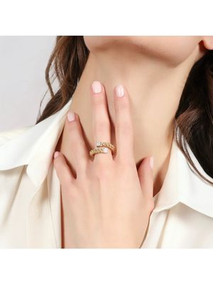 Anello Chicco contrarié bicolore