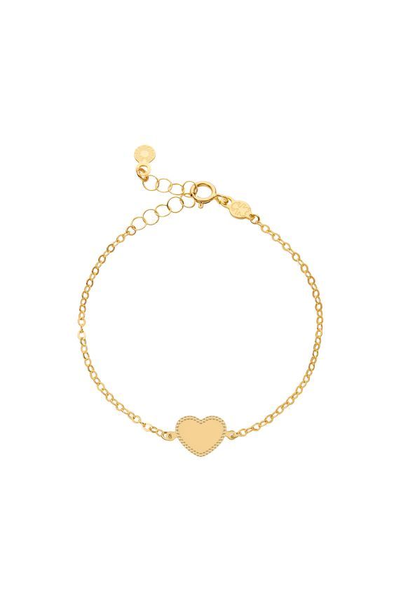 Bracciale Scintille in oro giallo e Cuore Bracciale Scintille in oro giallo e Cuore