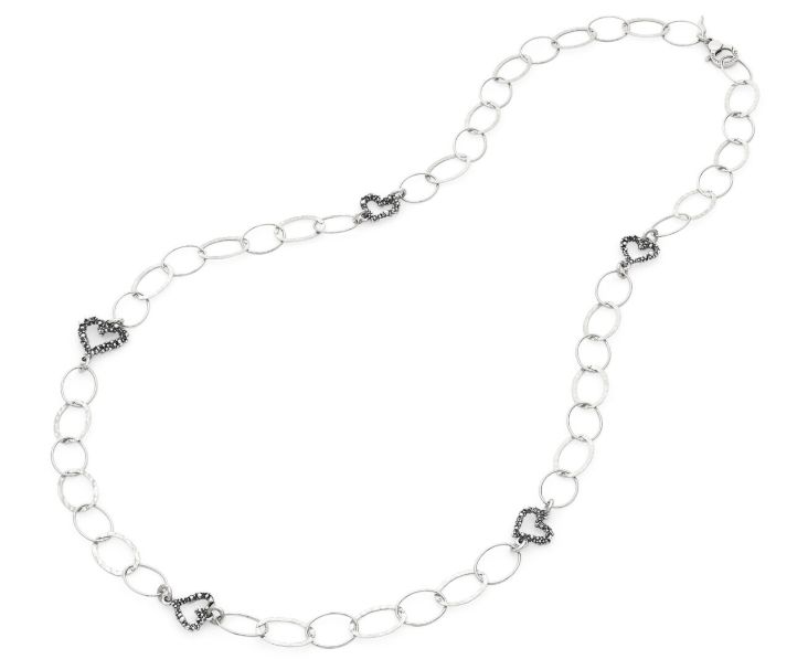 collana lunga cuori collana lunga cuori