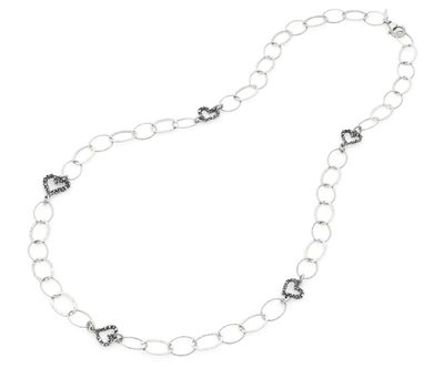 collana lunga cuori collana lunga cuori