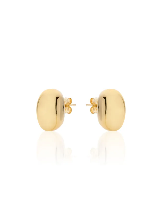 Orecchini in argento dorato medi Boule Orecchini in argento dorato medi Boule
