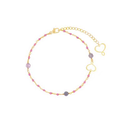 BRACCIALE ROSARIO RUBELLITE E TANZANITE BRACCIALE ROSARIO RUBELLITE E TANZANITE