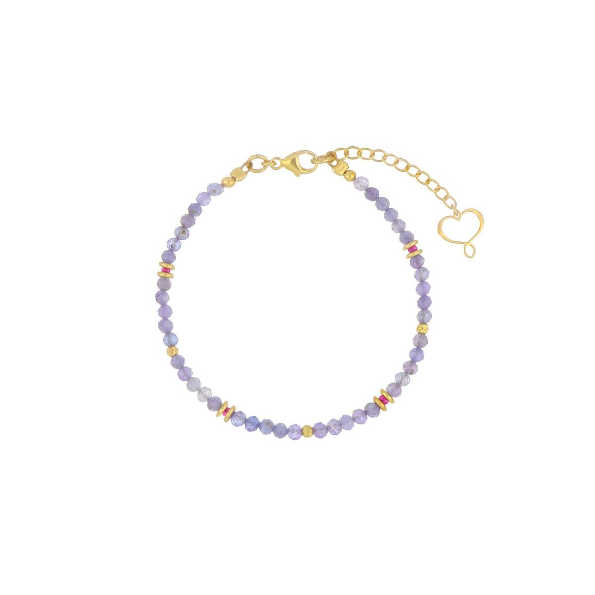BRACCIALE MAMAN TANZANITE E RUBELLITE BRACCIALE MAMAN TANZANITE E RUBELLITE