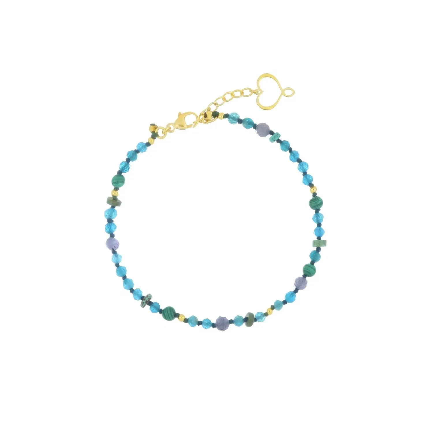 BRACCIALE NODI APATITE BRACCIALE NODI APATITE