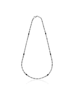 Collana in argento e smalto nero Collana in argento e smalto nero