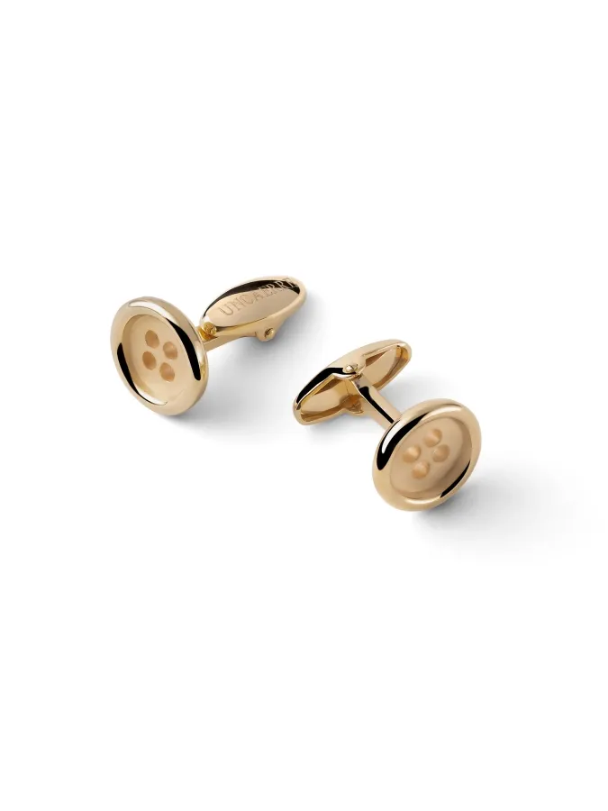 Gemelli Bottone in argento dorato Gemelli Bottone in argento dorato