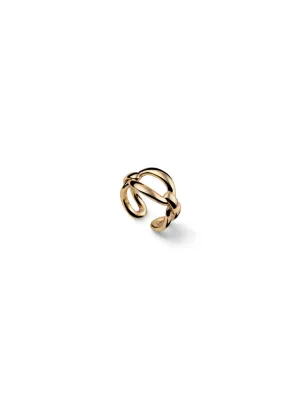 Anello Catena Ovale Dorata Anello Catena Ovale Dorata