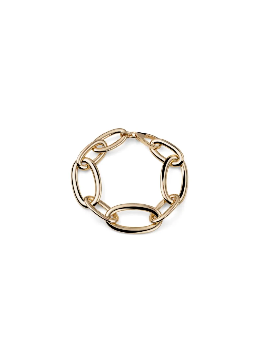 Bracciale Catena Ovale Maxi Dorata Bracciale Catena Ovale Maxi Dorata