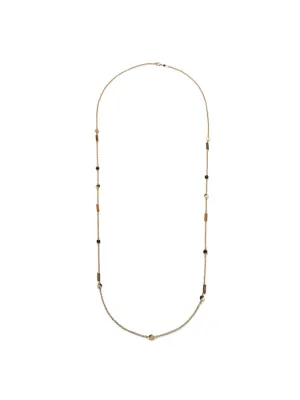 Collana Lunga Joya con Onice e Occhio di tigre Collana Lunga Joya con Onice e Occhio di tigre