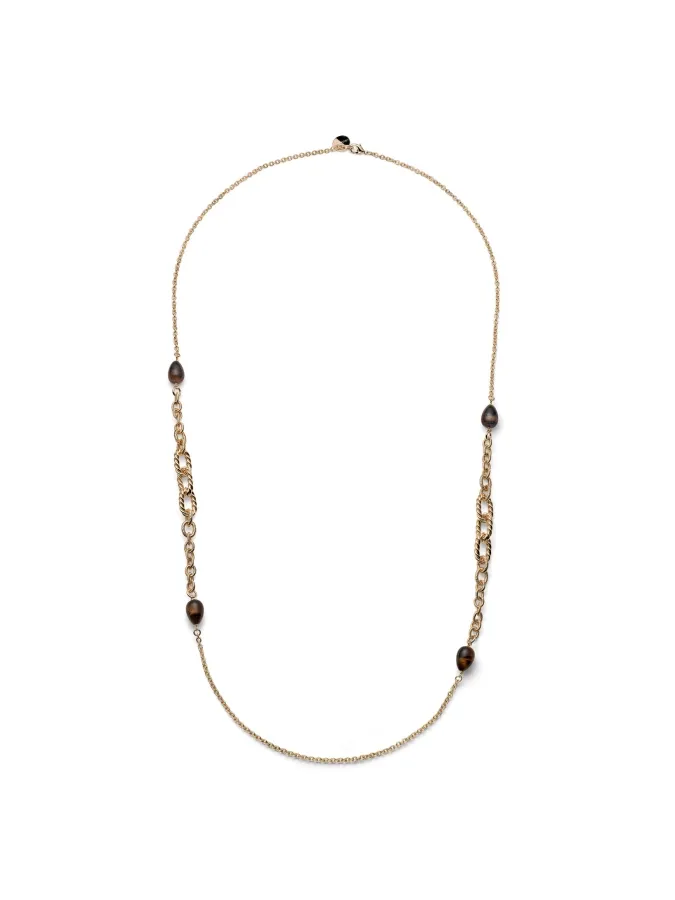 Collana Joya Torchon e Occhio di Tigre Collana Joya Torchon e Occhio di Tigre