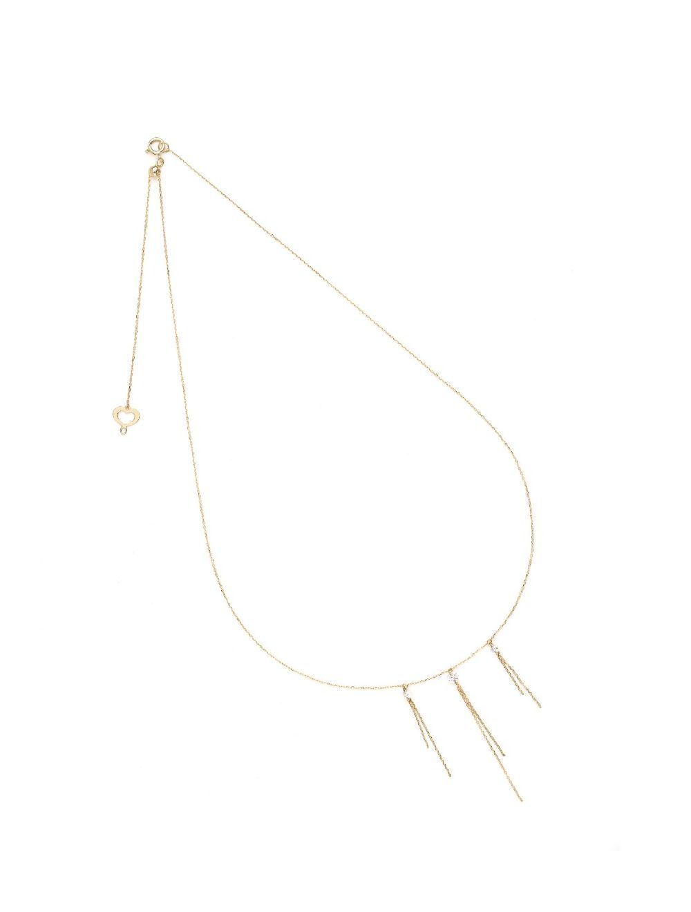 GIROCOLLO DIAMANTE COMETA CON 3 DIAMANTI DA 0,07 ct. GIROCOLLO DIAMANTE COMETA CON 3 DIAMANTI DA 0,07 ct.