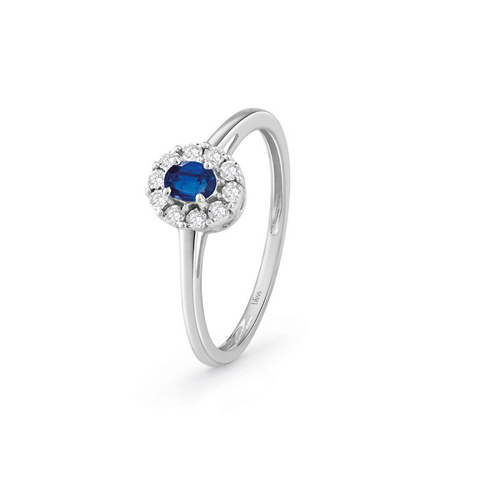 Anello "Regal" con zaffiro e diamanti Anello "Regal" con zaffiro e diamanti