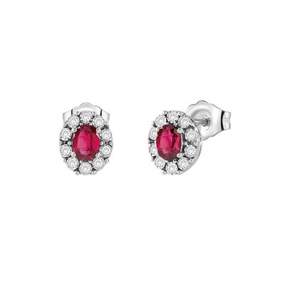 Orecchini "REGAL" rubini e diamanti Orecchini "REGAL" rubini e diamanti