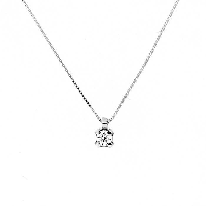 Collier "LeFavole" 9 kt ct. 0,03 GSI Collier "LeFavole" 9 kt ct. 0,03 GSI