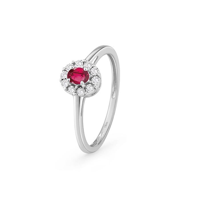 Anello "Regal" con rubino e diamanti Anello "Regal" con rubino e diamanti