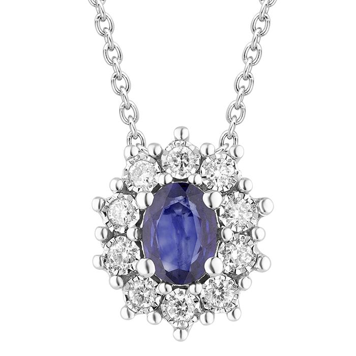 Collier "Charleston" con zaffiro