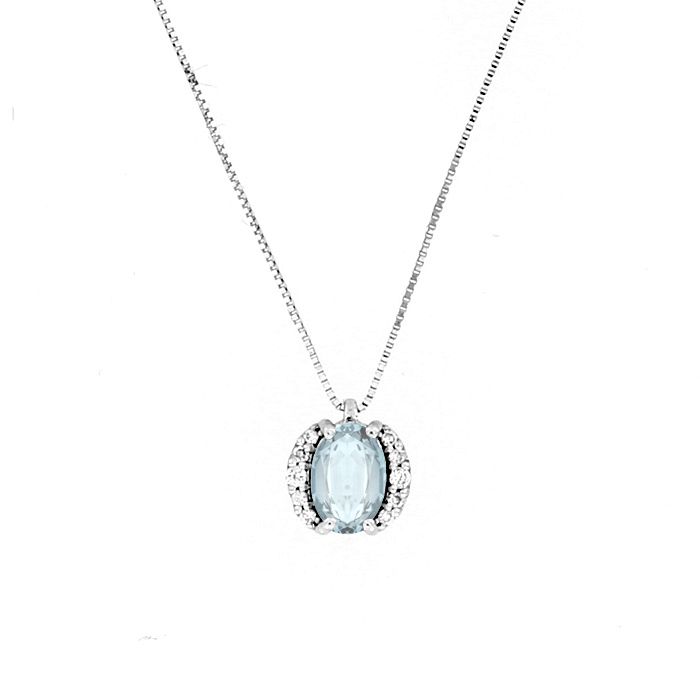Collier "LeFavole" 9 kt acquamarina Collier "LeFavole" 9 kt acquamarina
