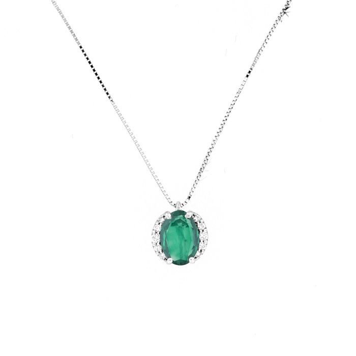 Collier "LeFavole" 9 kt smeraldo Collier "LeFavole" 9 kt smeraldo