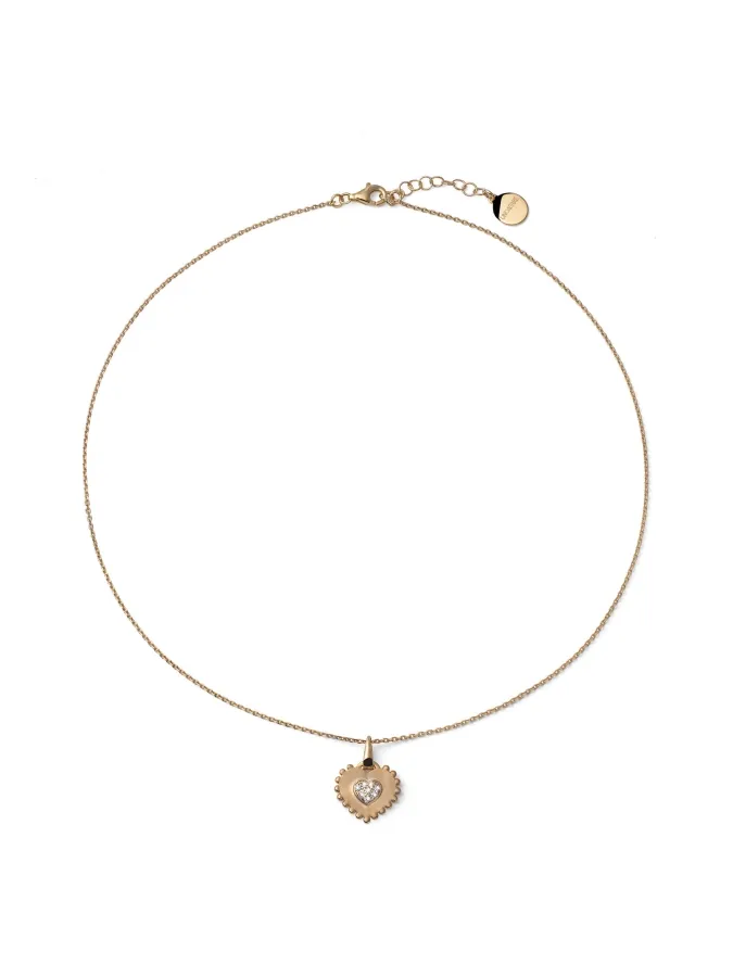 Collana Legami in Argento con Cuore Pavé Collana Legami in Argento con Cuore Pavé