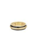 Anello Fedina Trame con smalto nero Anello Fedina Trame con smalto nero
