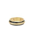 Anello Fedina Trame con smalto nero Anello Fedina Trame con smalto nero, Misura: 13