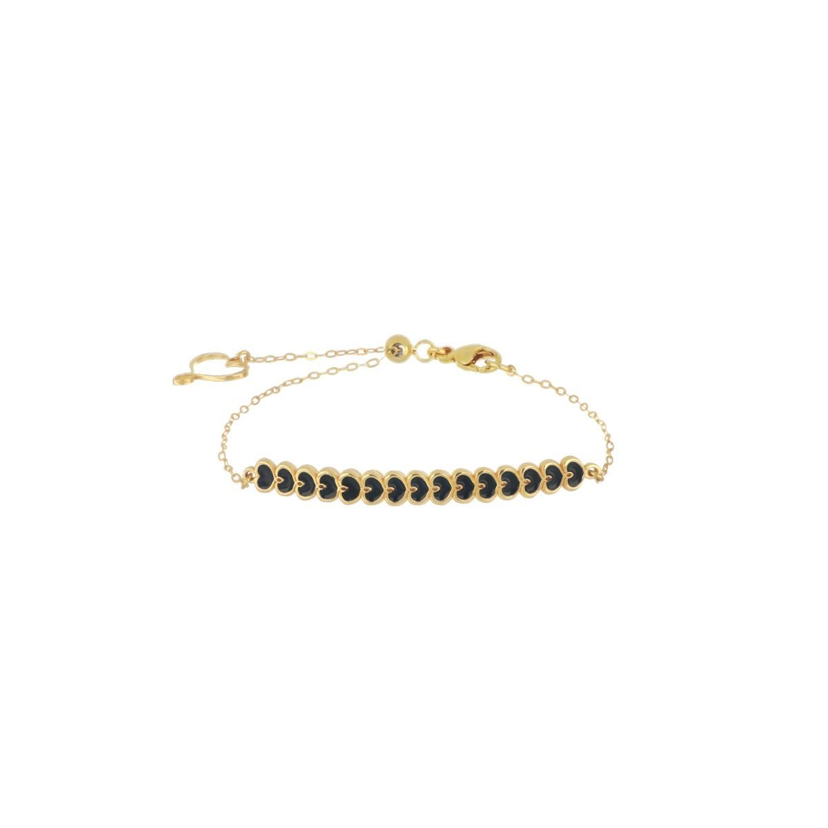 Bracciale Maman con elemento passante nero Bracciale Maman con elemento passante nero