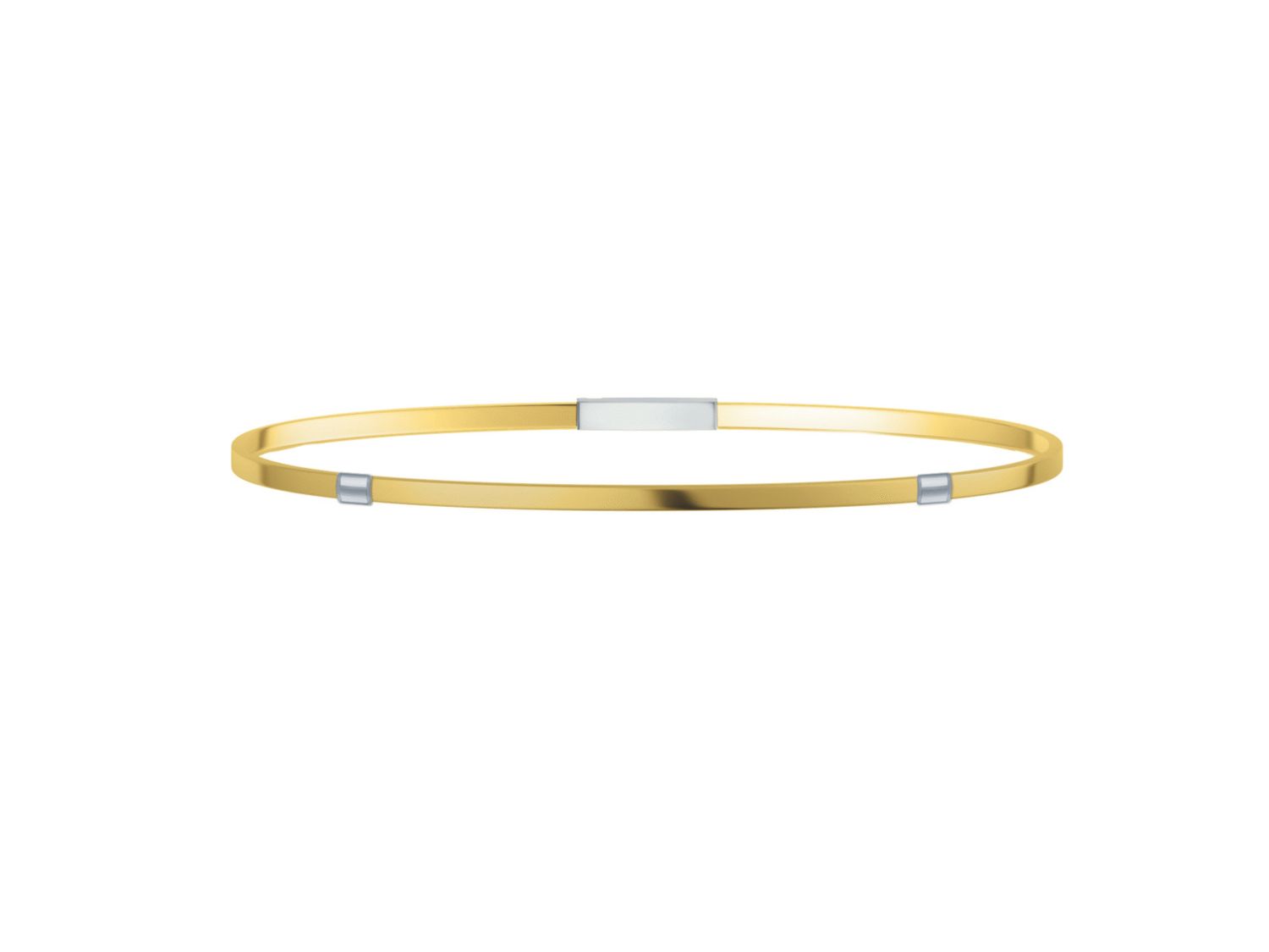 Bangle in argento dorato