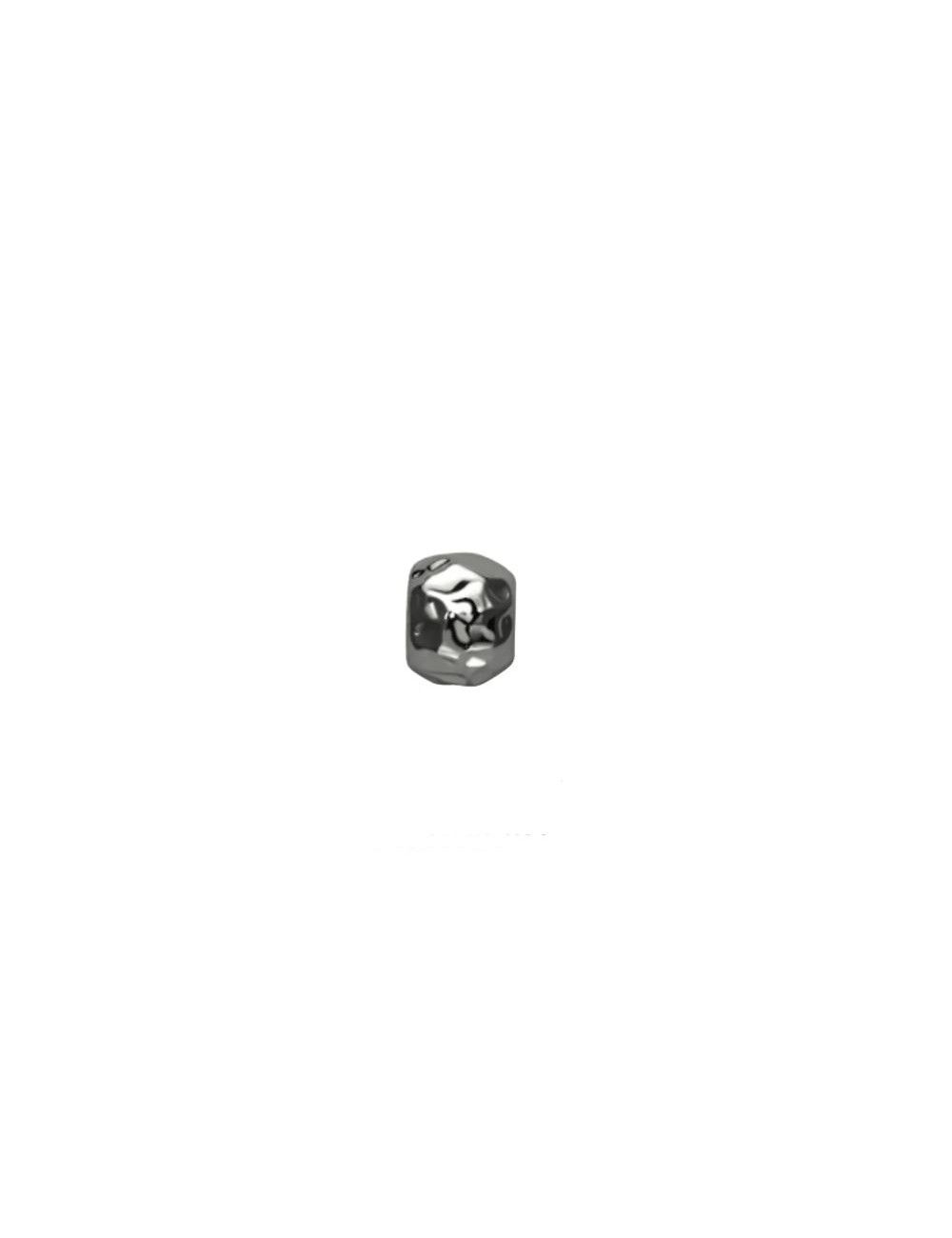 Sfera martellata oro bianco brunito 18 kt Sfera martellata oro bianco brunito 18 kt