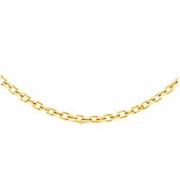 Catena argento dorato cm 42