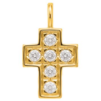 Croce in oro bianco con diamanti Croce in oro bianco con diamanti