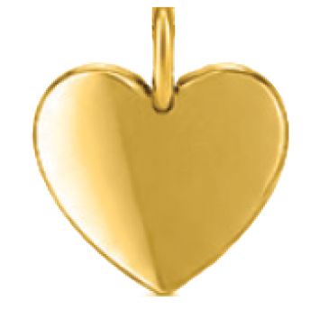 Cuore oro giallo 10 mm Cuore oro giallo 10 mm