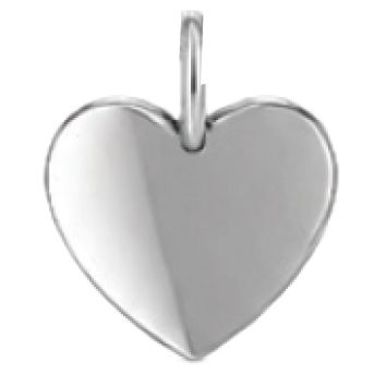 Cuore oro bianco 10 mm Cuore oro bianco 10 mm
