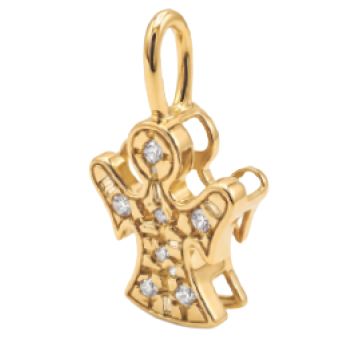 Angelo oro giallo con diamanti Angelo oro giallo con diamanti