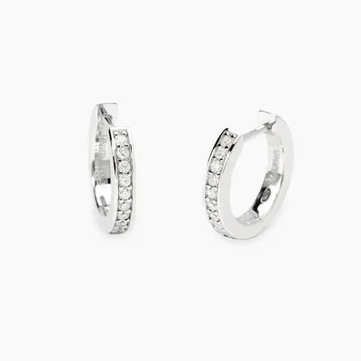Orecchini a cerchio con diamanti lab-grown 0,20 carati MY DIAMOND Orecchini a cerchio con diamanti lab-grown 0,20 carati MY DIAMOND