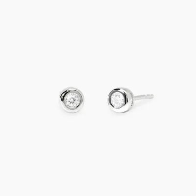 Orecchini a lobo tondi con diamanti lab-grown 0,09 carati MY DIAMOND Orecchini a lobo tondi con diamanti lab-grown 0,09 carati MY DIAMOND