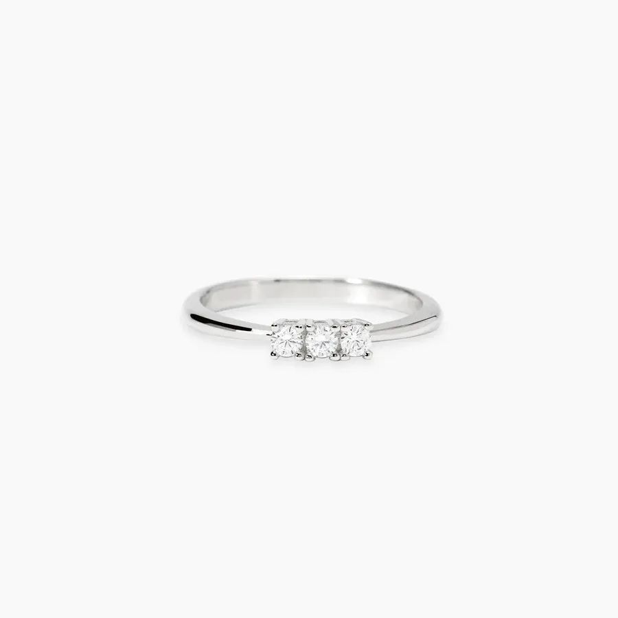 Anello trilogy con diamanti lab-grown 0,18 carati MY DIAMOND Anello trilogy con diamanti lab-grown 0,18 carati MY DIAMOND