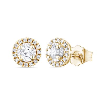 Orecchini "Meraviglia " oro giallo e diamanti Orecchini "Meraviglia " oro giallo e diamanti