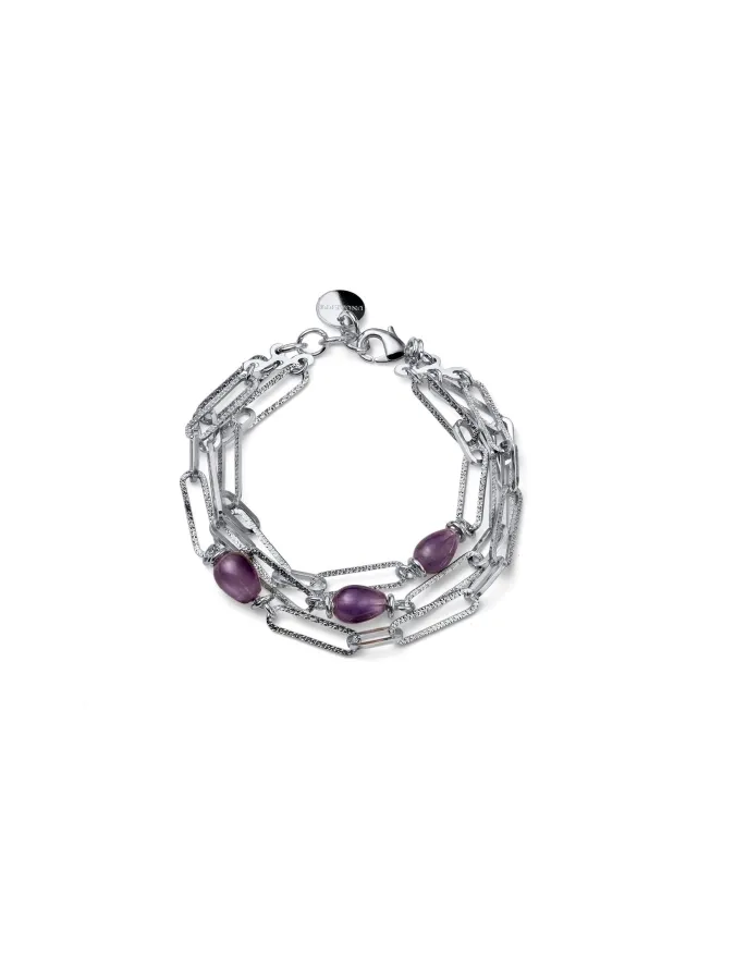 Bracciale Joya Argentato con Ametista Bracciale Joya Argentato con Ametista