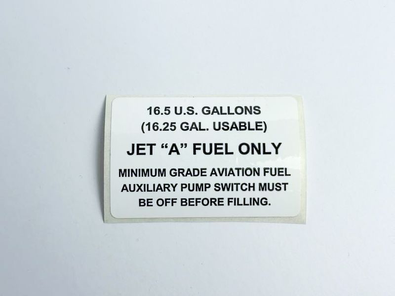 FALS210-13 (Placard, Filler Neck, 210 G-R, Jet A)