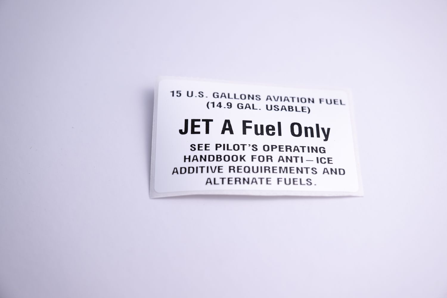 FA3330-030 (Placard, Filler Neck,  206 F-H, Jet A)