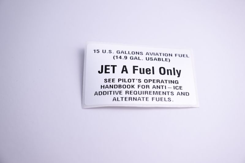 FA3330-030 (Placard, Filler Neck,  206 F-H, Jet A)