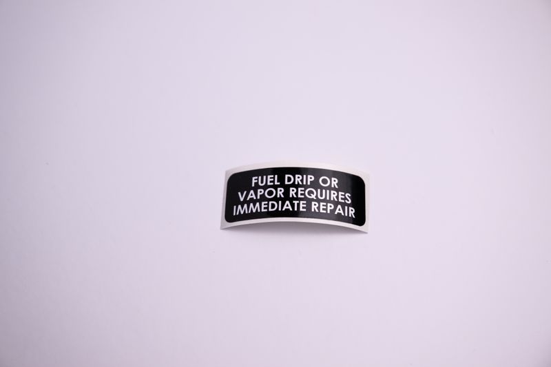 FA 200-00 (Placard, Fuel Drip)