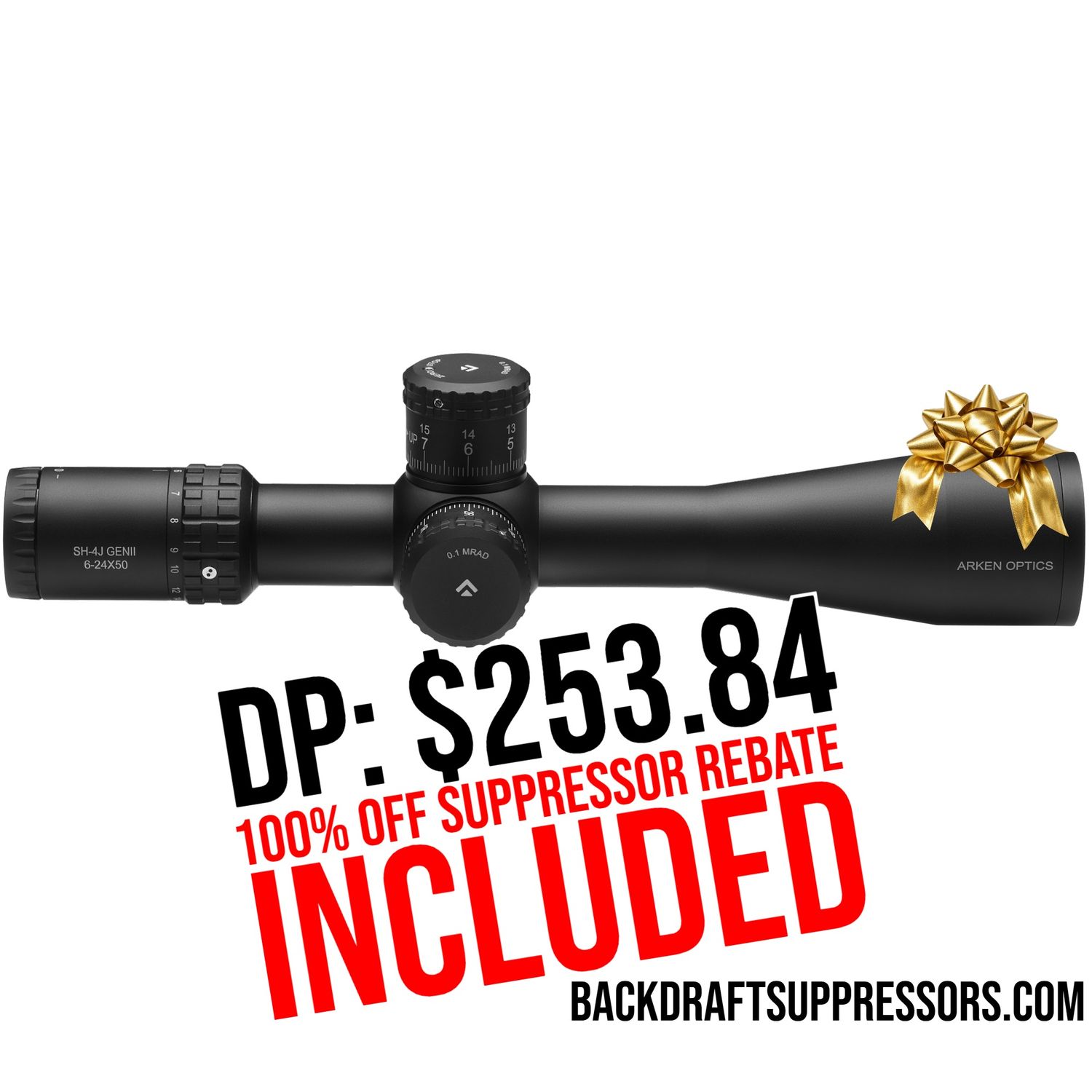 SH-4J 6-24X50 FFP Illuminated VHR/VPR - Zero Stop - 34mm Tube