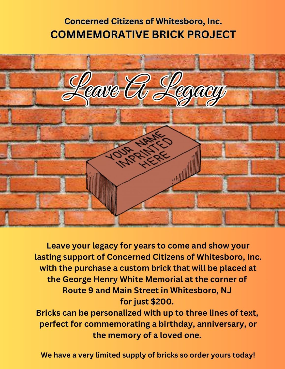 Commemorative Brick