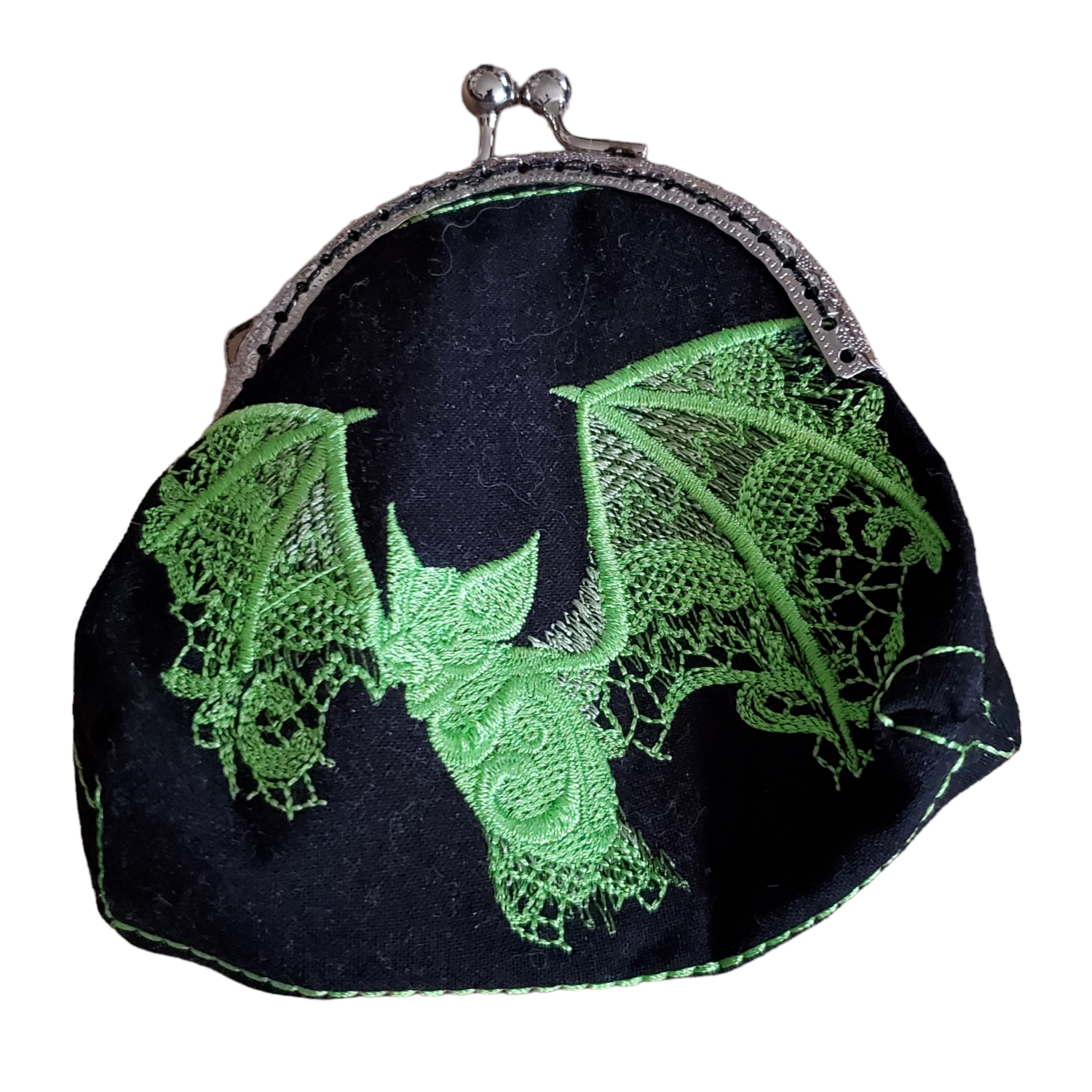 Green Bat coin purse