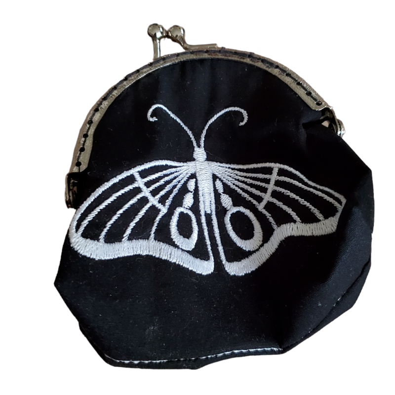 White Butterfly coin purse